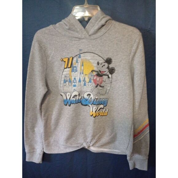 Disney Tops - Disney Parks Women's Size M‎ Gray Walt Disney World '71 Retro Hoodie Sweatshirt